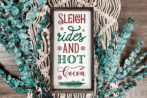 Sleigh rides and hot cocoa SVG Design SVG Regulrcrative 