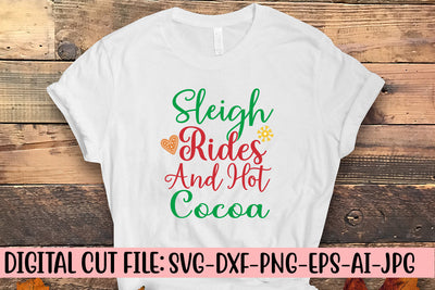 Sleigh Rides And Hot Cocoa SVG Design SVG Syaman 
