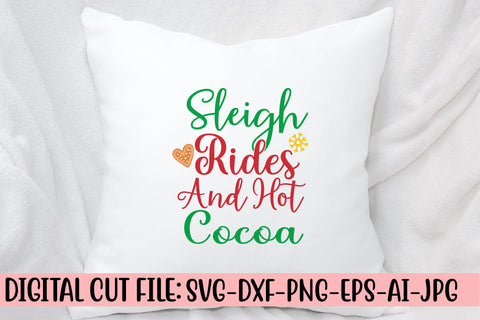 Sleigh Rides And Hot Cocoa SVG Design SVG Syaman 