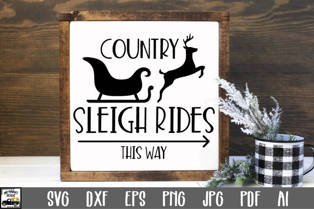 Sleigh Rides SVG Cut File - Christmas SVG SVG Old Market 