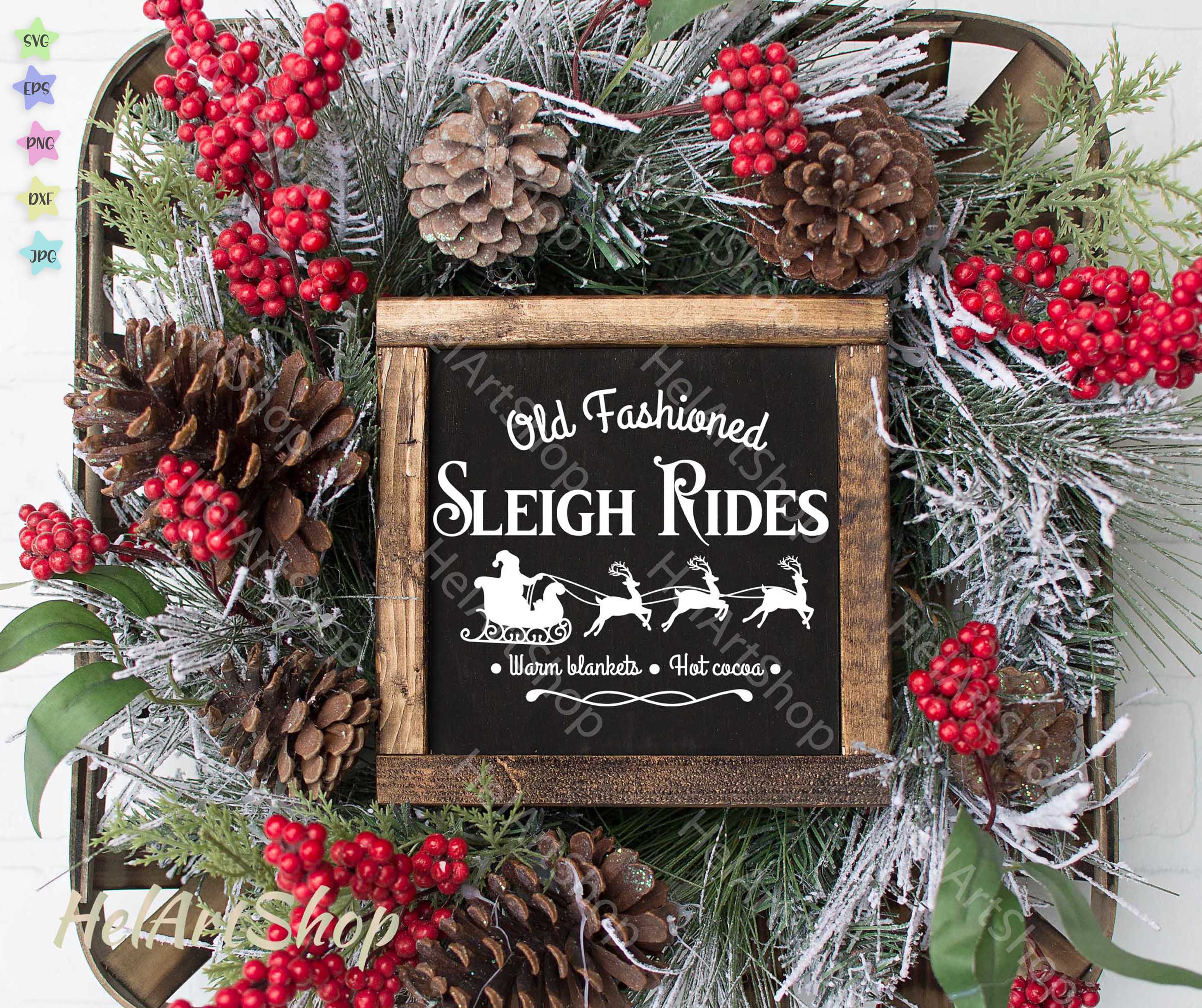 Sleigh Rides svg - So Fontsy