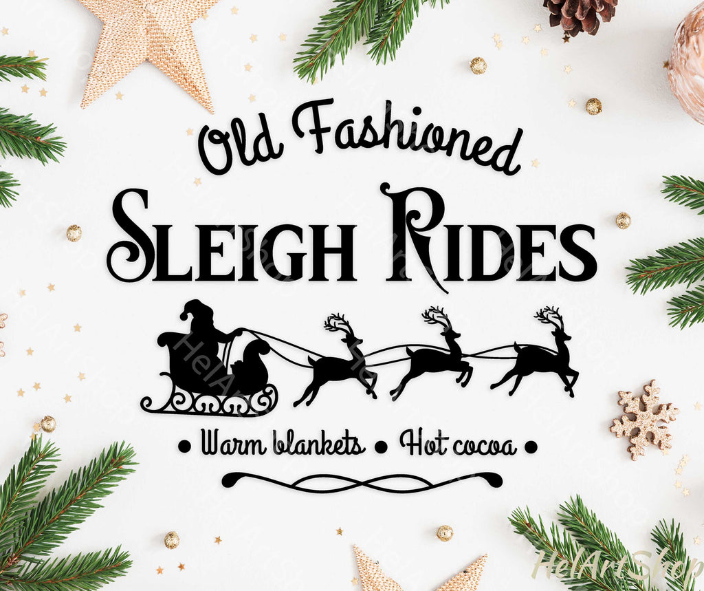 Sleigh Rides svg - So Fontsy