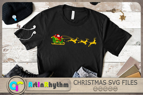 Sleigh Svg, Christmas Sleigh Svg, Santa Claus Svg, Christmas Svg SVG Artinrhythm shop 