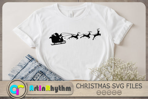 Sleigh Svg, Christmas Sleigh Svg, Santa Claus Svg, Christmas Svg SVG Artinrhythm shop 