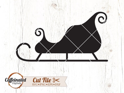 Sleigh svg, Santa's Sleigh svg SVG Caffeinated SVGs 