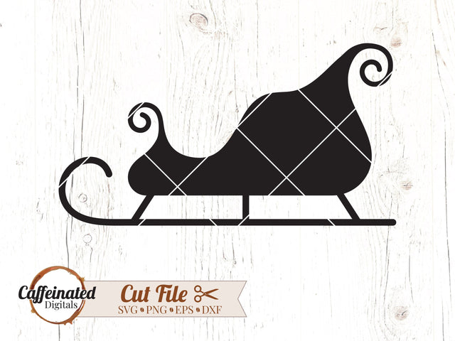 Sleigh svg, Santa's Sleigh svg SVG Caffeinated SVGs 