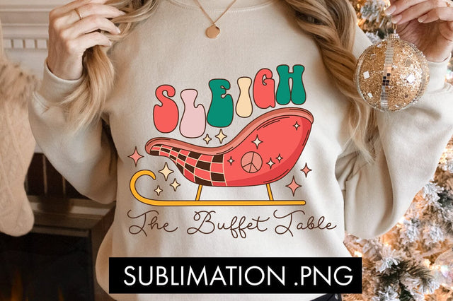 Sleigh The Buffet Table Sublimation PNG Sublimation Freeling Design House 