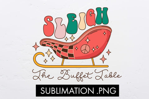 Sleigh The Buffet Table Sublimation PNG Sublimation Freeling Design House 