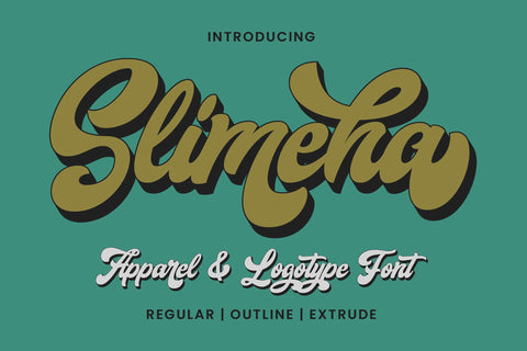Slimeha - Bold and Modern Script Font ahweproject 