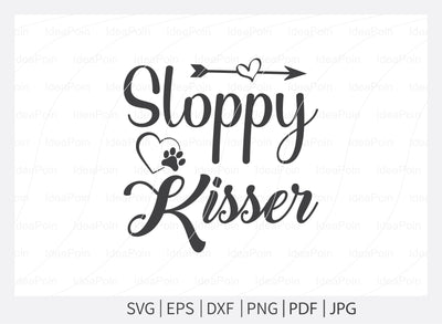Sloppy kisser Svg, Dogs SVG, Dog Bandana SVG , Dog Life svg, Dog Bandana Designs, Dog Mom svg, Dog png, Dog jpg, Dog dxf SVG Dinvect 