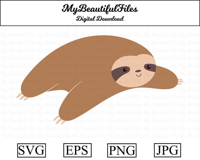 Sloth - Animal SVG MyBeautifulFiles 