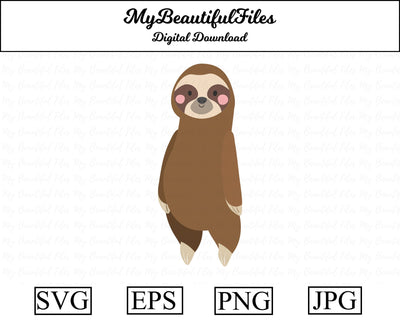 sloth - Animal SVG MyBeautifulFiles 