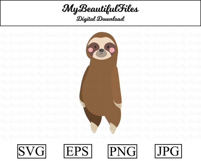 sloth - Animal SVG MyBeautifulFiles 