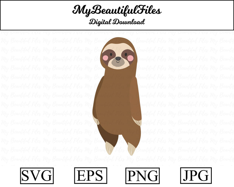 sloth - Animal SVG MyBeautifulFiles 