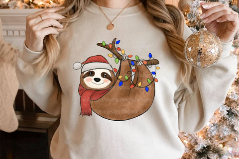 Sloth Christmas Sublimation Sublimation LAM HOANG THUY 