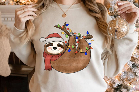 Sloth Christmas Sublimation Sublimation LAM HOANG THUY 