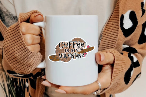 Sloth Coffee is My Valentine PNG Sublimation Jagonath Roy 