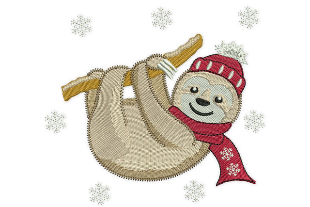 Sloth Embroidery Designs, Christmas Embroidery Designs Embroidery/Applique DESIGNS NextEmbroidery 