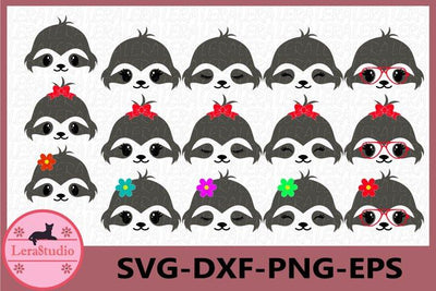 Sloth Face SVG SVG Lerastudio 
