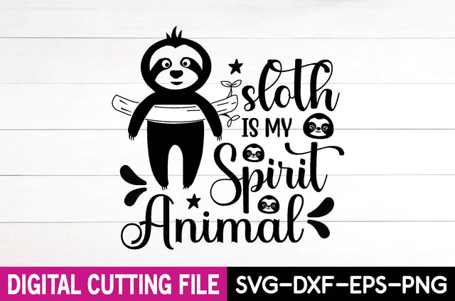 sloth is my spirit animal SVG md faruk hossain 