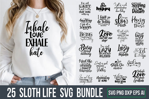 Sloth Life SVG Bundle SVG orpitasn 