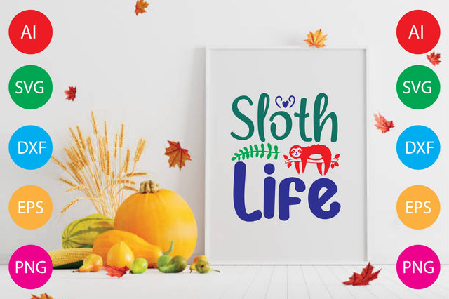 Sloth Life SVG CraftlabSvg29 