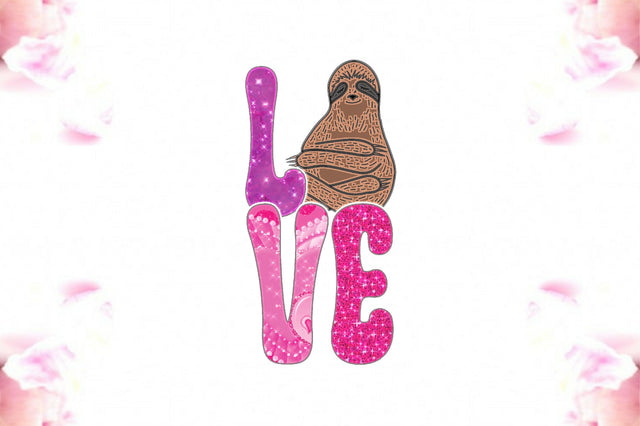 Sloth Love Valentine Sublimation Sublimation Jagonath Roy 