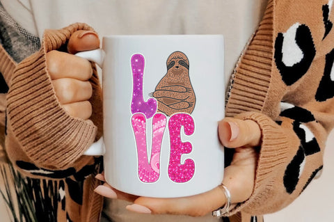 Sloth Love Valentine Sublimation Sublimation Jagonath Roy 