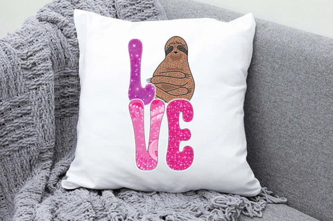 Sloth Love Valentine Sublimation Sublimation Jagonath Roy 