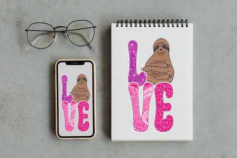 Sloth Love Valentine Sublimation Sublimation Jagonath Roy 