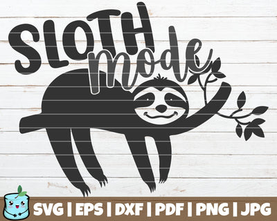Sloth Mode SVG MintyMarshmallows 