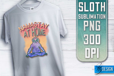 Sloth Quotes Sublimation | PNG Design | Lazy Design Sublimation Fly Design 