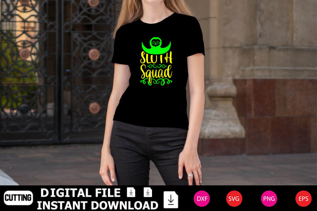 Sloth Squad SVG Shahin alam 