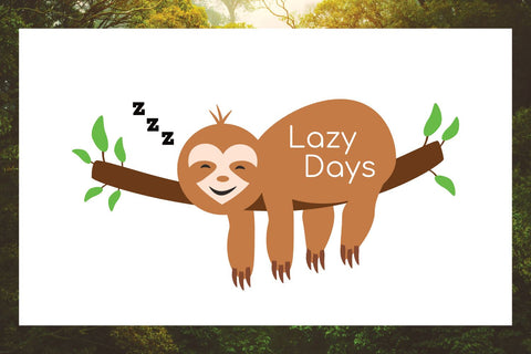 Sloth SVG | Lazy Sloth SVG | Sloth Quote SVG SVG Angel Lynne Designs 