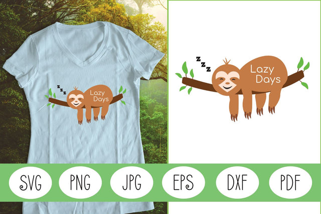 Sloth SVG | Lazy Sloth SVG | Sloth Quote SVG SVG Angel Lynne Designs 