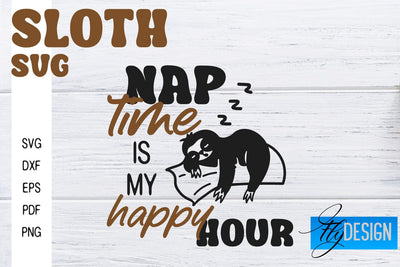 Sloth SVG | Sloth Quotes SVG Design | Funny SVG Design SVG Fly Design 