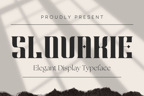 Slovakie Typeface Font studioalmeera 