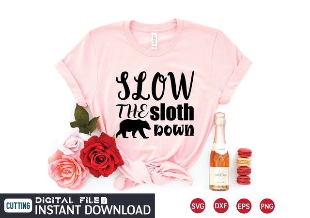 slow the sloth down SVG designer krishna 