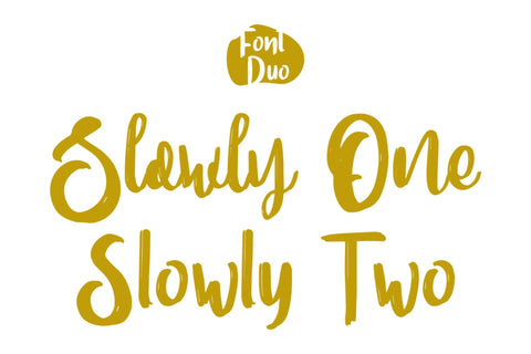 Slowly – Font Duo Font Good Java 