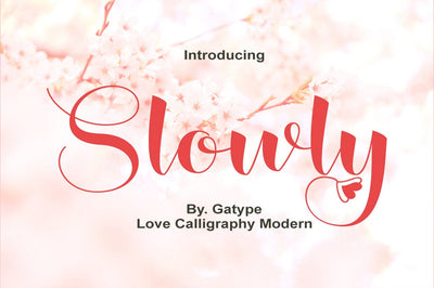 Slowly Font gatype 