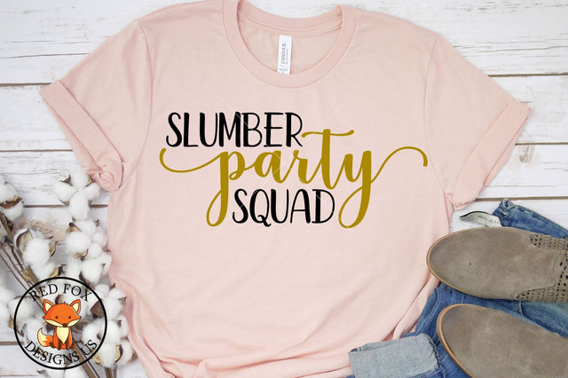 Slumber Party Squad | Birthday SVG File | SVG PNG DXF SVG RedFoxDesignsUS 