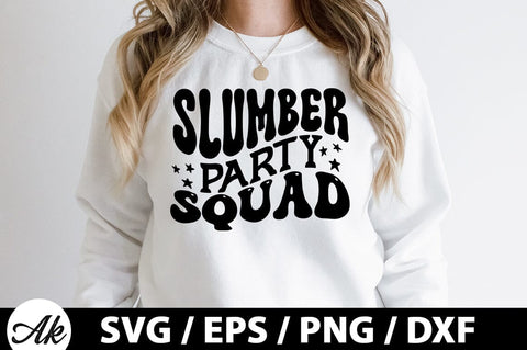 Slumber party squad Retro SVG SVG akazaddesign 