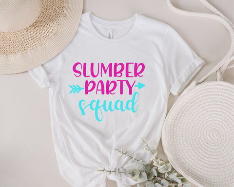 Slumber Party squad SVG, No Sleep svg, Sleepover svg, Girl Night svg, Girls party svg, girls sleepover svg, slumber party svg, svg for shir SVG Fauz 