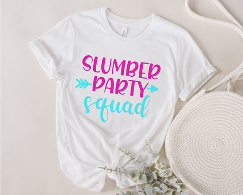 Slumber Party squad SVG, No Sleep svg, Sleepover svg, Girl Night svg, Girls party svg, girls sleepover svg, slumber party svg, svg for shir SVG Fauz 