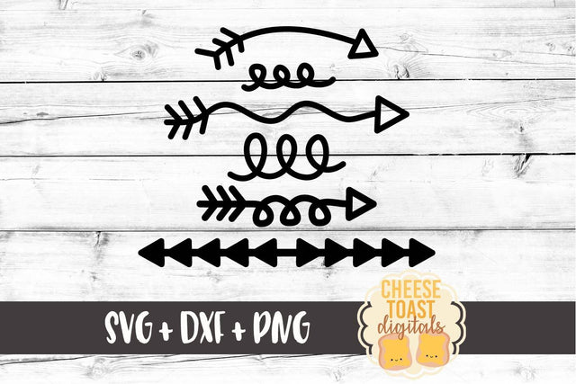 Small Arrow Bundle - Arrow SVG PNG DXF Cut Files SVG Cheese Toast Digitals 
