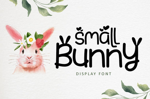 Small Bunny - Display Font Font Illushvara Design 