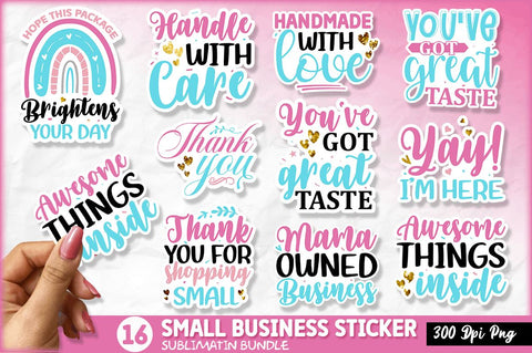 Small Business Sticker Sublimation Bundle Sublimation Regulrcrative 