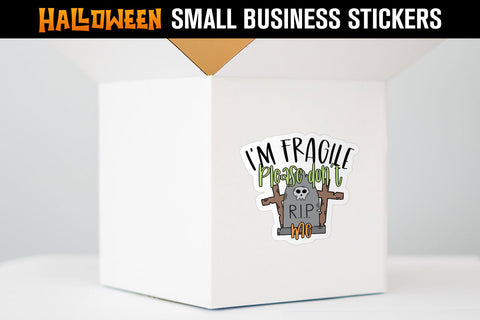 Small Business Stickers Bundle, Halloween Stickers, Halloween Thank You Stickers Sublimation Hippo Creations 