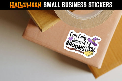 Small Business Stickers Bundle, Halloween Stickers, Halloween Thank You Stickers Sublimation Hippo Creations 