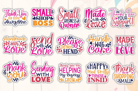 Small Business Stickers Bundle SVG Ariyan 